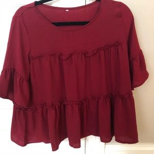 Flowy cute top for fall weather!